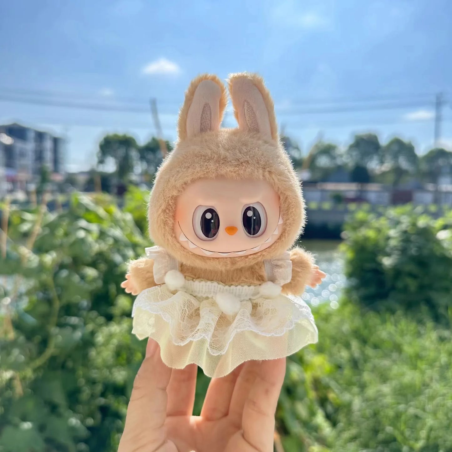 17cm Labubu I II Idol Dolls Dress Sitting Party Cute Mini Plush Doll'S Clothes Outfit Clothing Accessories For Korea Kpop Exo