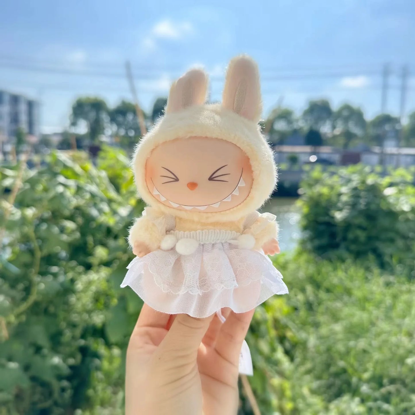 17cm Labubu I II Idol Dolls Dress Sitting Party Cute Mini Plush Doll'S Clothes Outfit Clothing Accessories For Korea Kpop Exo