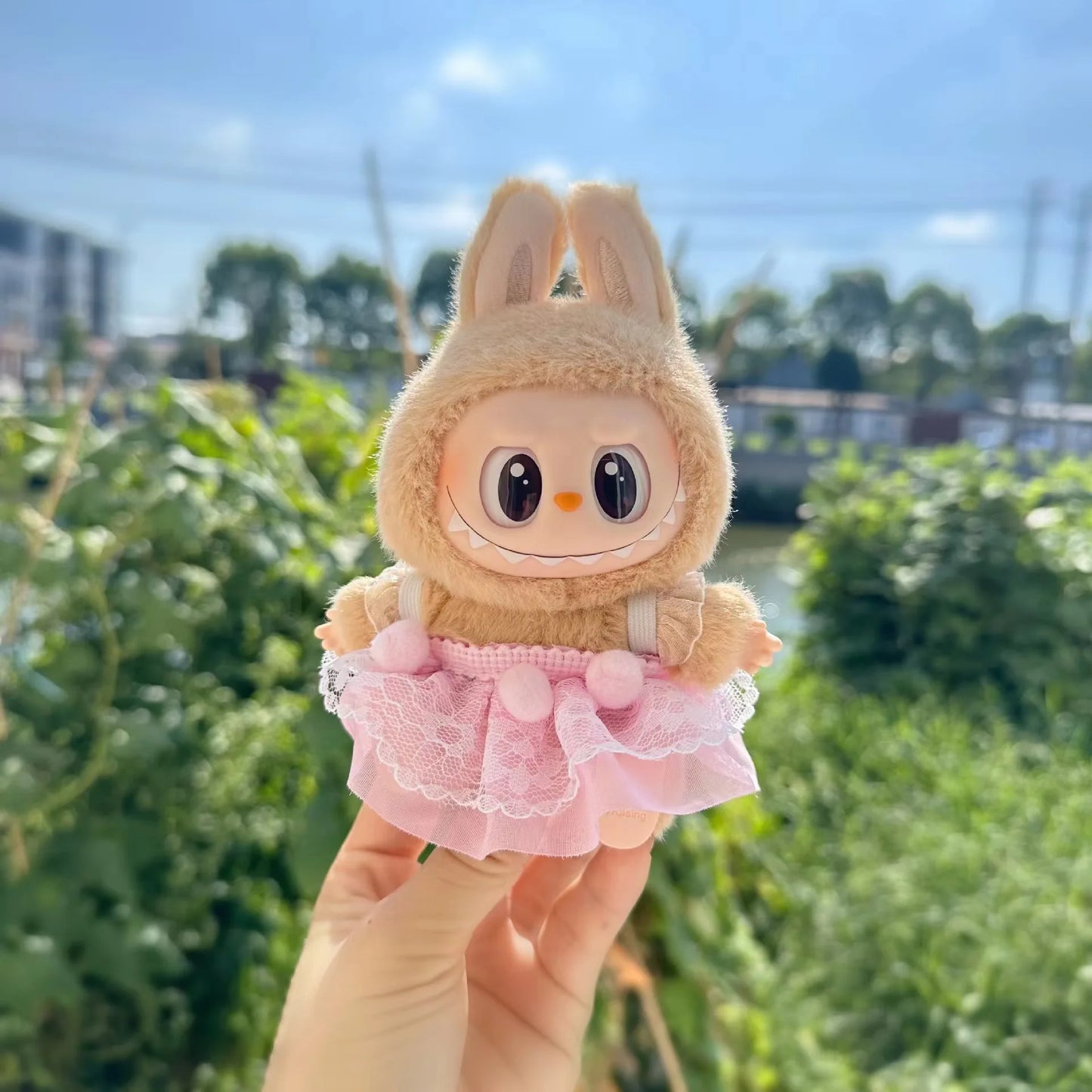 17cm Labubu I II Idol Dolls Dress Sitting Party Cute Mini Plush Doll'S Clothes Outfit Clothing Accessories For Korea Kpop Exo