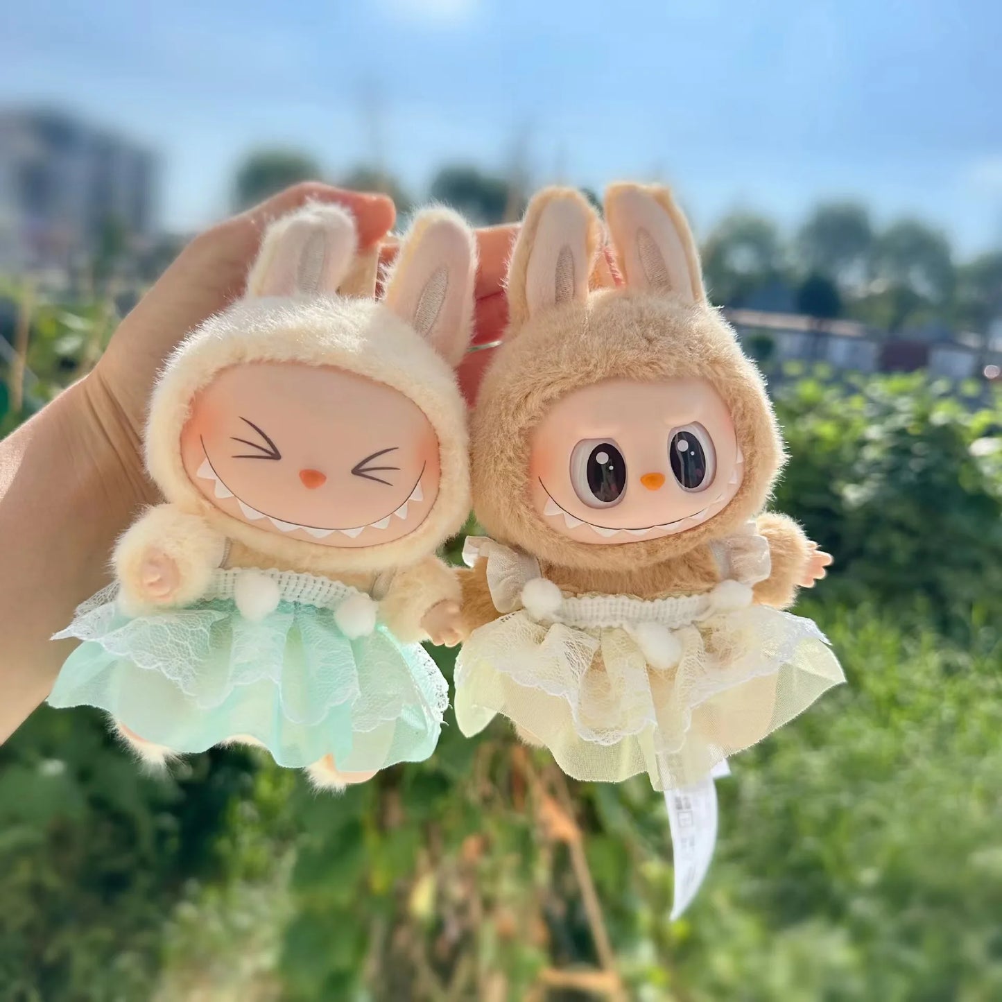 17cm Labubu I II Idol Dolls Dress Sitting Party Cute Mini Plush Doll'S Clothes Outfit Clothing Accessories For Korea Kpop Exo